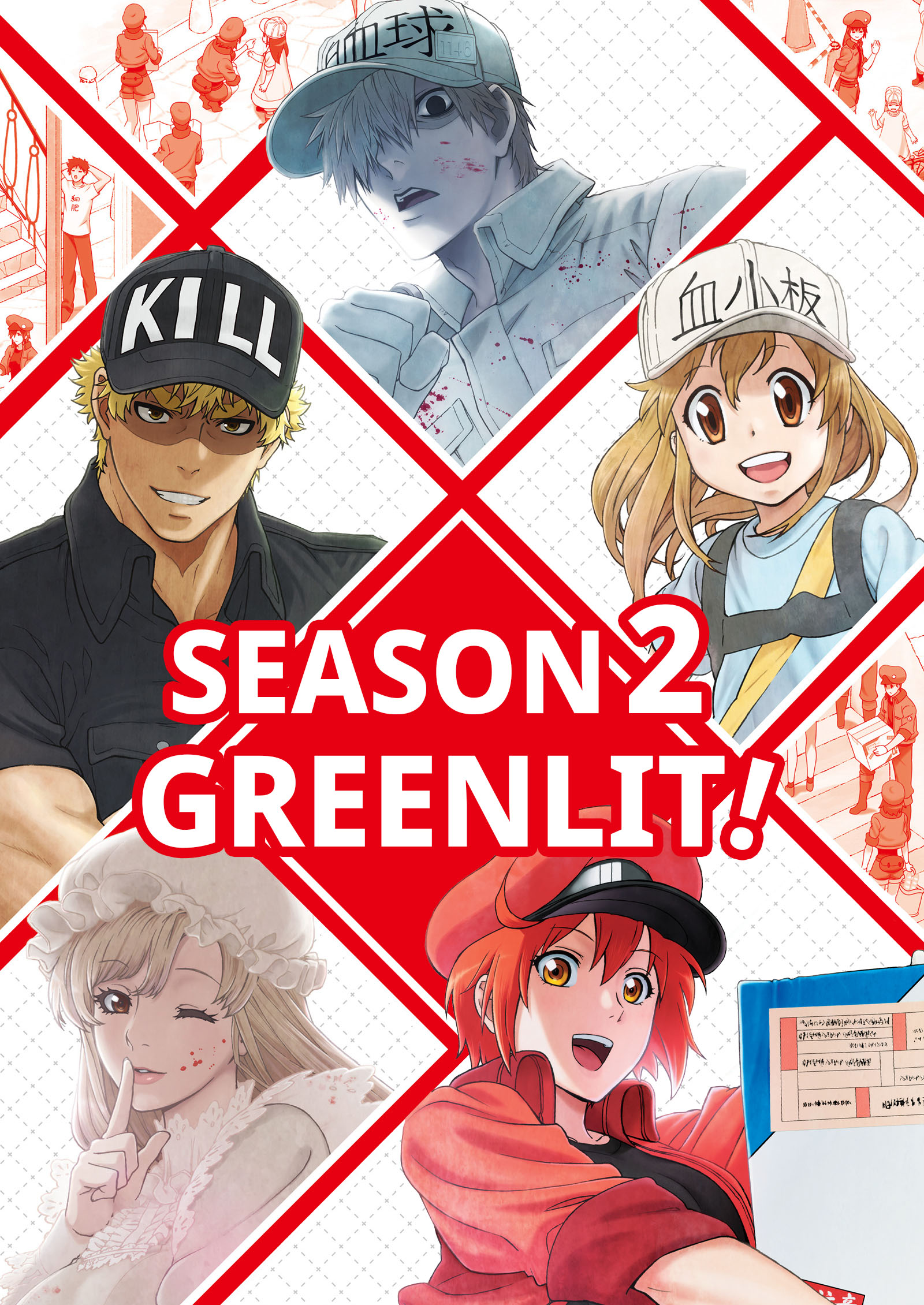 Anime Cells at Work está disponível na Netflix